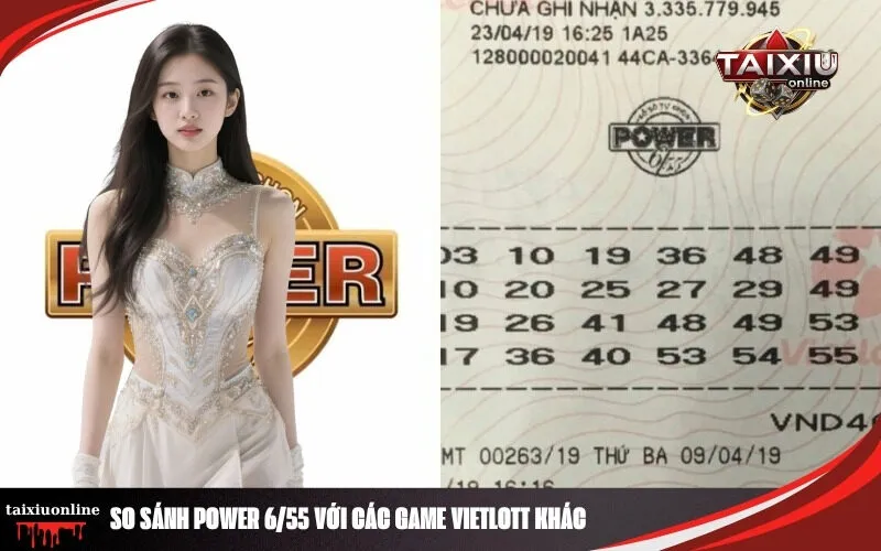 So Sánh Power 655 Với Các Game Vietlott Khác